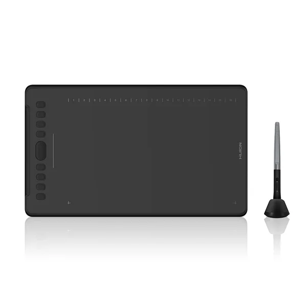 Huion H1161 Graphics Drawing Tablet Android Devices Supported 8192 Pen Pressure with Battery-Free Stylus 10 Shortcut Keys