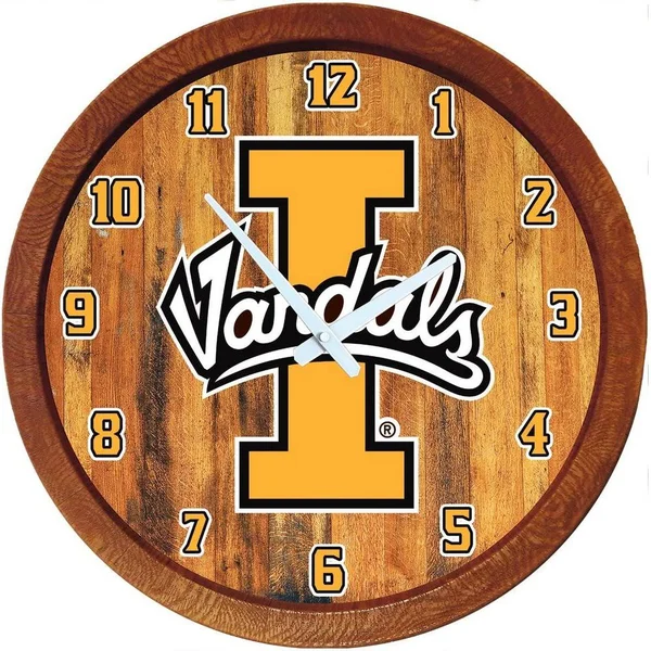 University of Idaho Vandals 20 Barrel Team Logo Wall Clock