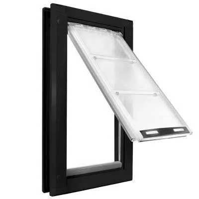 Endura Flap Pet Doors Single Flap Pet Doors for Doors, Black