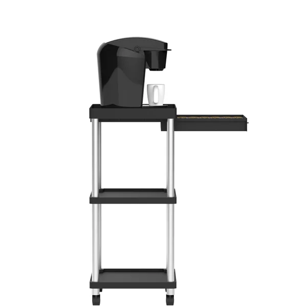 Mind Reader Valet - Trolley - 3 shelves - metal, high impact polystyrene (HIPS) - black