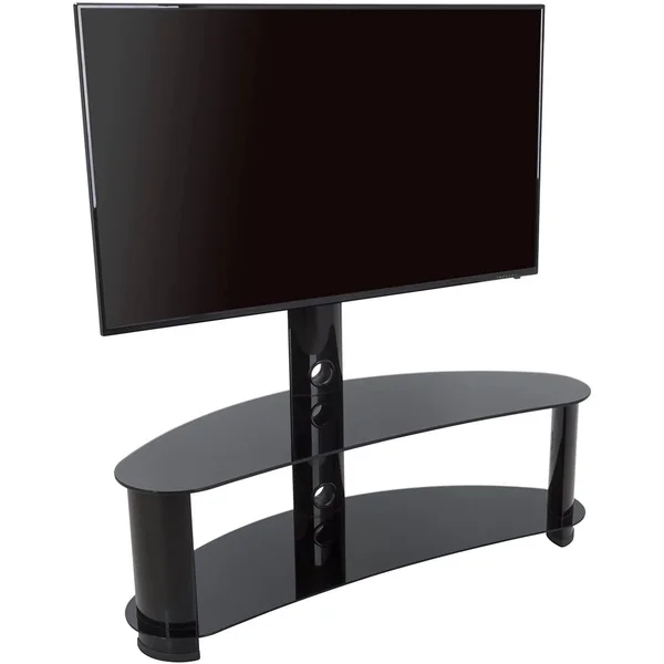 AVF FSL1200CURBB-A: Reflections - Jelly Bean Curved Pedestal TV Stand