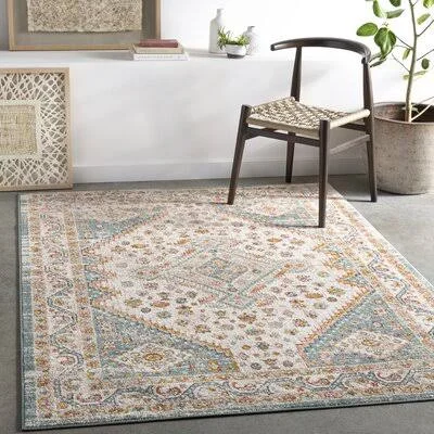 Dauphin Oriental Teal/Pink Area Rug Bungalow Rose Rug Size: Rectangle 6&7x22 x 9&