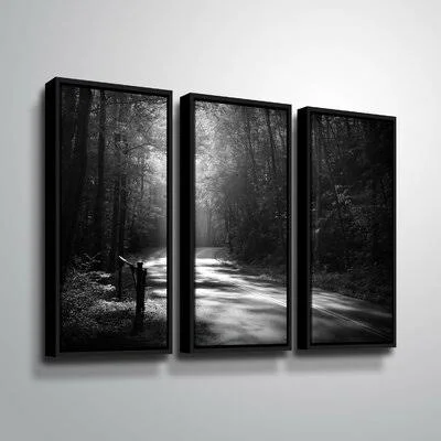 &Tremont Road Smoky Mtns& Graphic Art Print Multi-Piece Image on Canvas ArtWall Size: 24x22 H x 36x22 W x 2x22 D - Format: Framed
