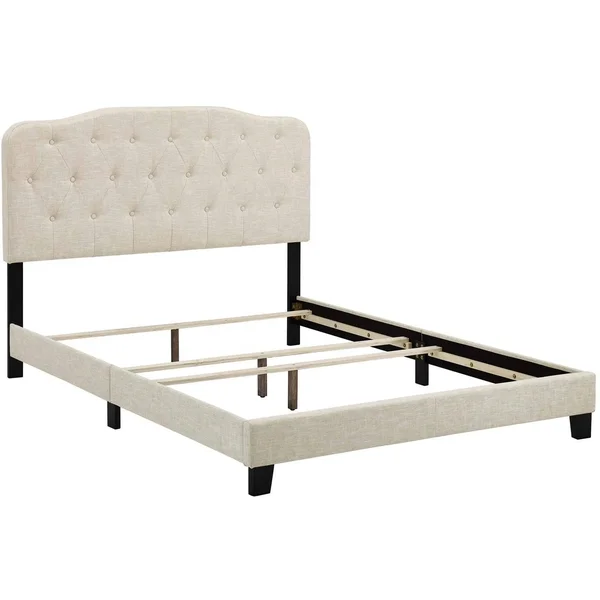Modway Amelia Queen Upholstered Fabric Bed - Azure