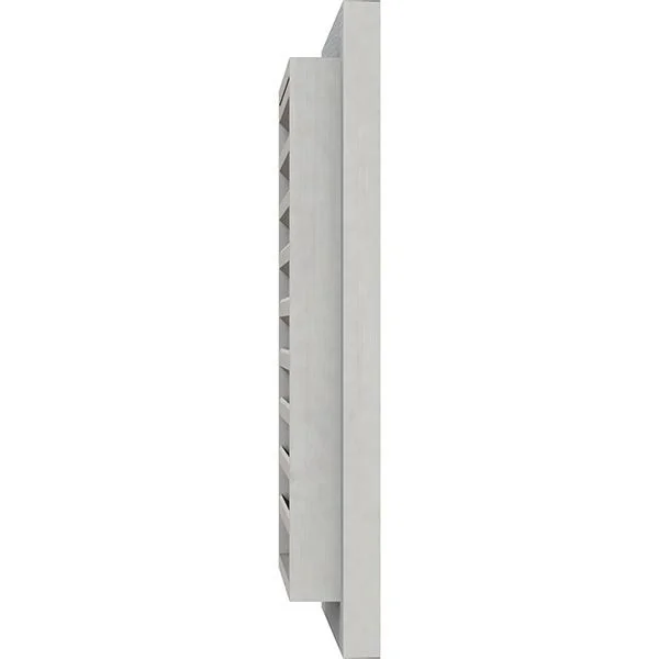 Ekena Millwork GVWVE20X3000RFPWR 20x22W x 30x22H Vertical Gable Vent (25x22W x 35x22H Frame Size): Primed, Functional, Rough Saw