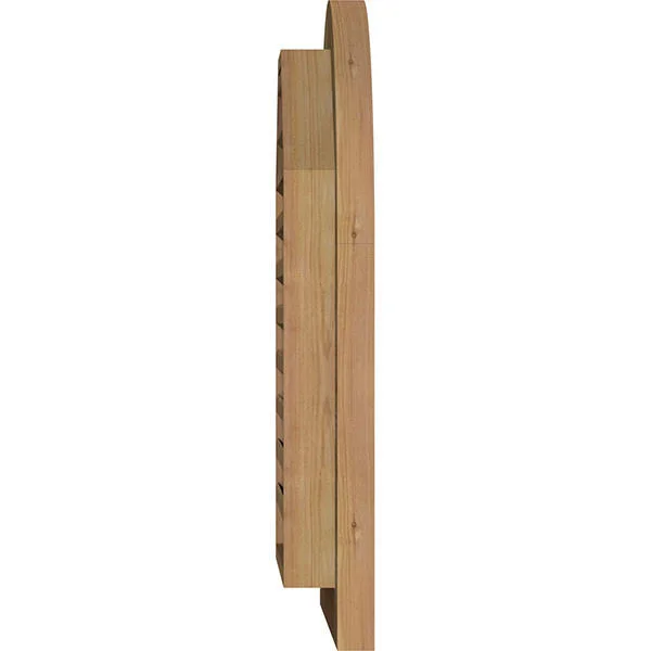 Ekena Millwork GVWRT26X3000RFUWR 26x22W x 30x22H Round Top Gable Vent (31x22W x 35x22H Frame Size): Unfinished - Functional, Roug