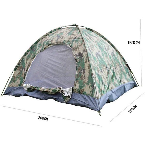 Zimtown 4 Person Outdoor Camping Waterproof 4 Season Folding Tent Camouflage Hiking