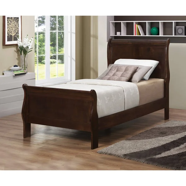 Coaster Louis Philippe Cappuccino Eastern King Sleigh Bed-202411KE