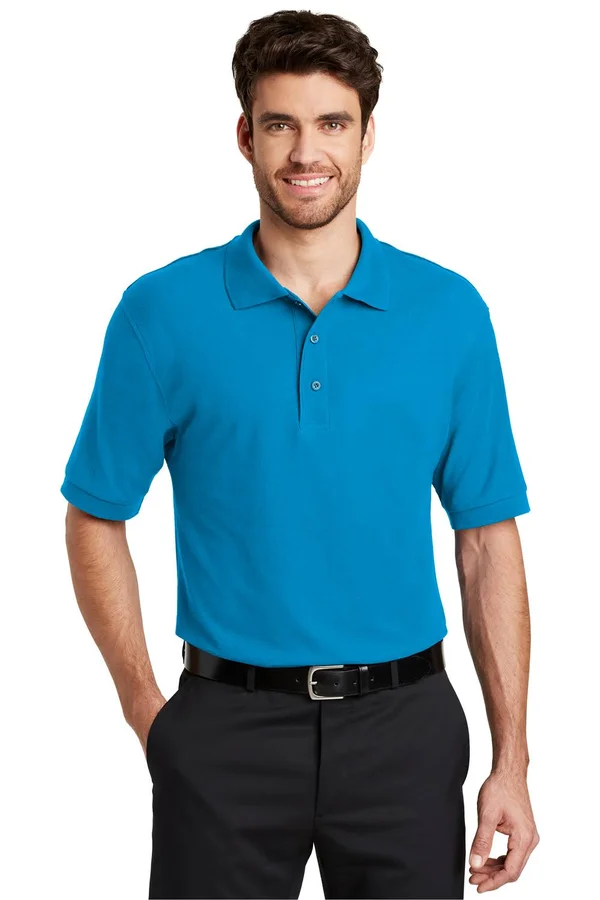 Port Authority K500ES Extended Size Silk Touch Polo - Turquoise - 10XL