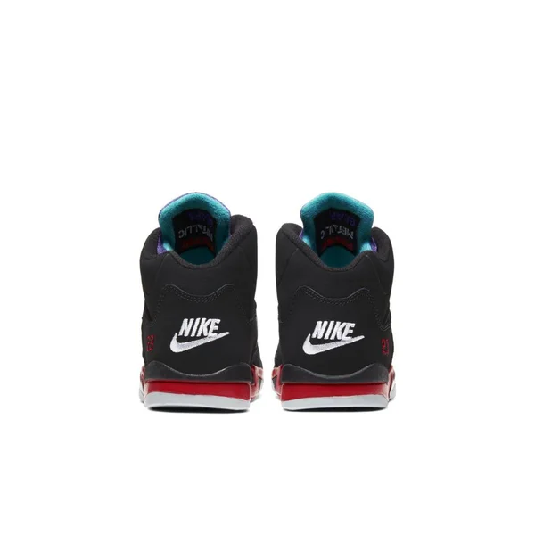 Little Kids& Air Jordan Retro 5 Basketball Shoes - 12.0, Black