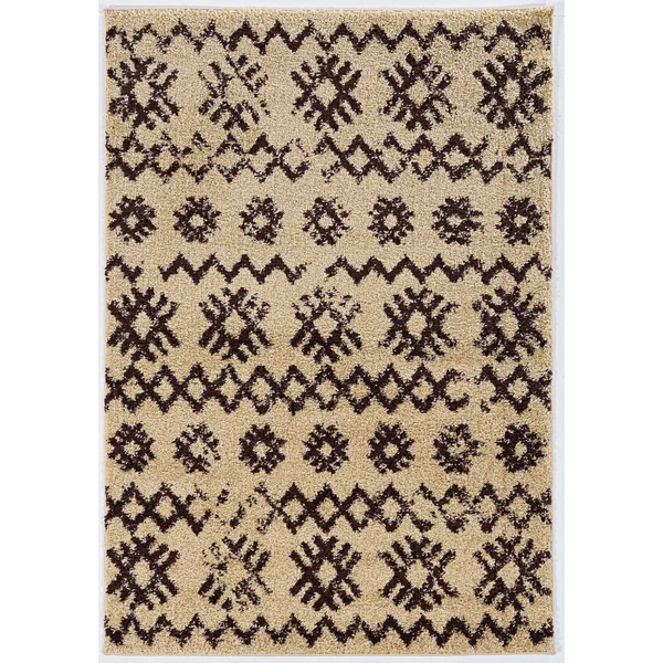 Linon Moroccan Mekenes Rug - 8& x 10& - Camel/Brown