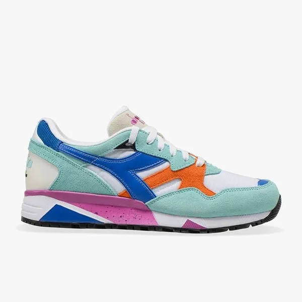 Diadora N9002 Trainers Blue Orange Lilac - 41