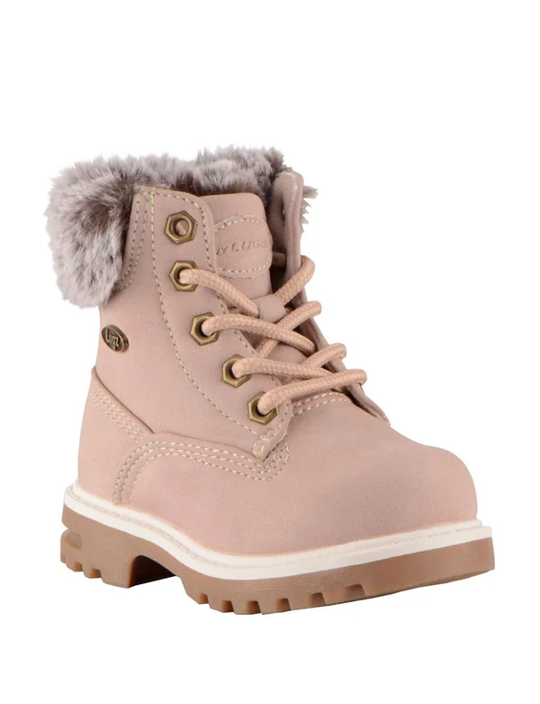 Lugz Toddler Empire Hi Fur 6-Inch Boots, Toddler Unisex, Size: 8, Pink
