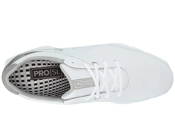 FootJoy Men's Pro SL Golf Shoes 53804 - White/Grey - 9.5 - Narrow