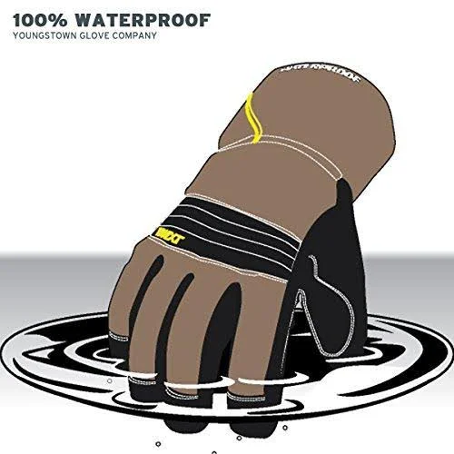 Youngstown Glove 11-3460-60-m Waterproof Winter XT 200 Gram Thinsulate Waterproof Glove - Olive and Black, Medium