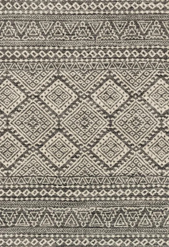 Loloi Emory EB-08 9&2x22 x 12&7x22 Graphite, Ivory Rug