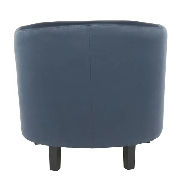 LumiSource Claudia Contemporary Accent Chair in Black Wooden Legs and Slate Satin