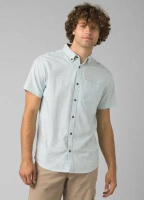Prana Men's Agua Shirt - Slim - Small - Ice Blue