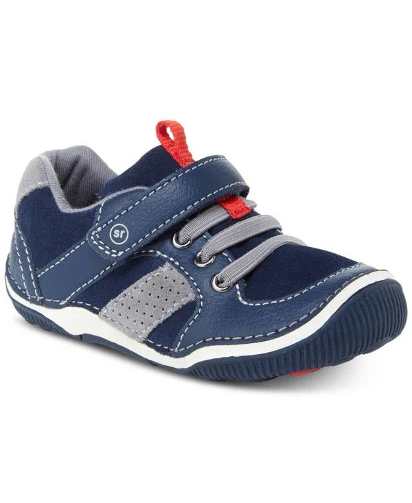 Stride Rite SRT Wes Toddler - Boys 4.5 Infant Navy Sneaker W2