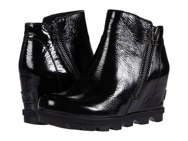 Sorel Women's Joan of Arctic Wedge II Zip Size 9 - Black