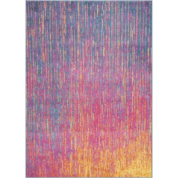 Nourison PSN09 Passion Ivory/Multi Area Rug- 8& x 10&