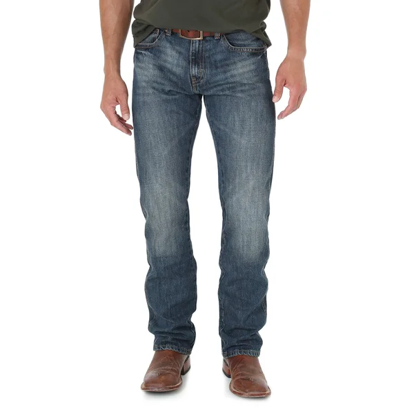 Wrangler Men's Retro Jeans Slim Straight (38x34 Dark Knight)