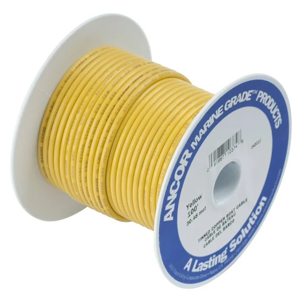 Ancor 10 AWG Tinned Copper Wire - 250& Yellow