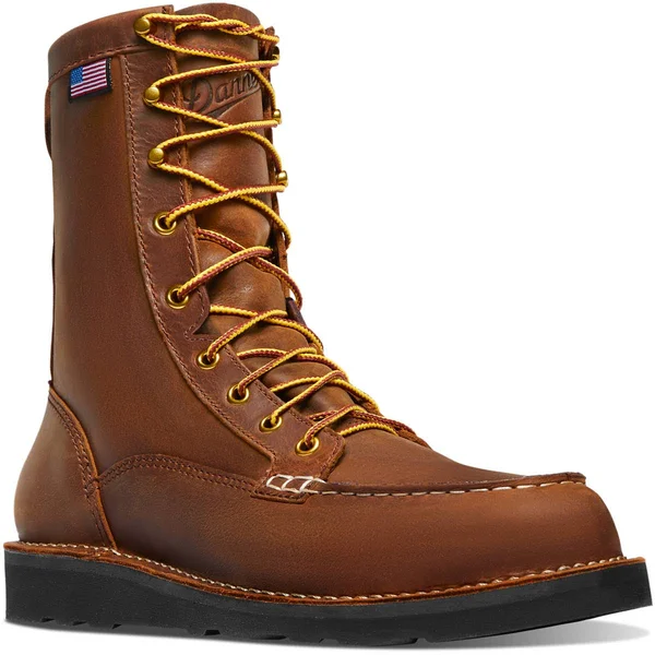 Danner Men's Bull Run Moc Toe 8 inch Boot - 8.5 - Tobacco
