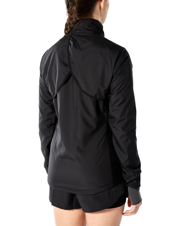 Icebreaker Women's Rush Windbreaker Jacket - Large - Black