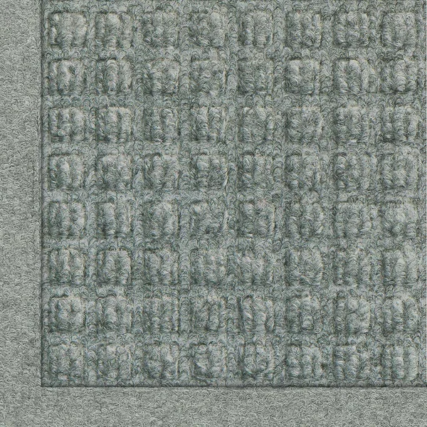Waterhog Entrance Mat Fashion Border 3/8x22 Thick 6& x 8& Gray