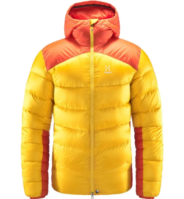 Haglofs Mojo Down Hood Men - Pumpkin Yellow/Habanero - Down Jackets L
