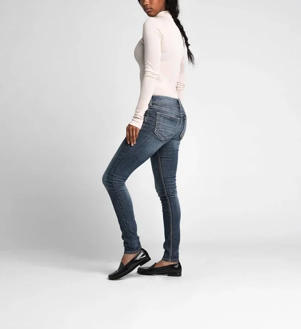 Silver Jeans Co. Elyse Mid Rise Skinny Jeans