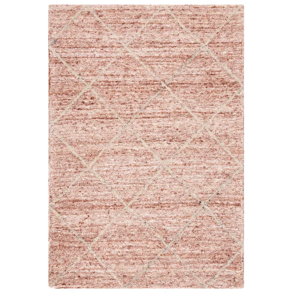 Safavieh Handmade Himalaya Modern & Contemporary Trellis Blue/Gold Wool Rug - 8& x 10&