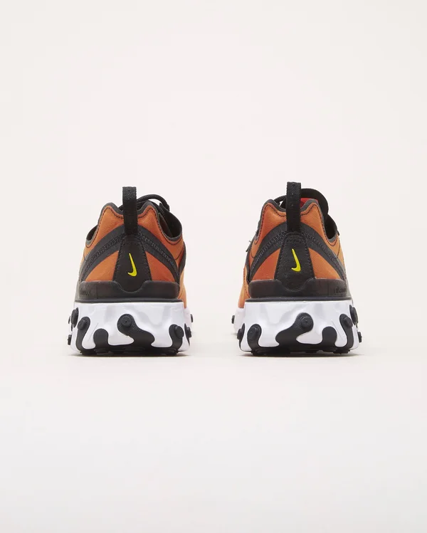 Nike React Element 55 Black Tour Yellow Size 8