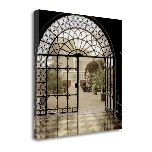 Tangletown Fine Art Courtyard in Venezia by Alan Blaustein, Giclee Print on Wrap Canvas, 25x25x22