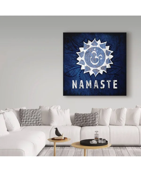 Trademark Art LightBoxJournal 'Yoga Symbol Namaste' Canvas Art