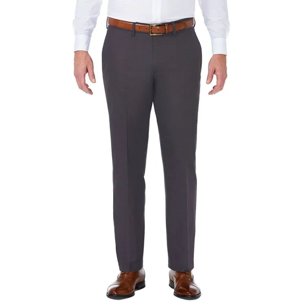 Men's J.M. Haggar Premium Tailored-Fit Stretch Flat-Front Suit Pants Black - Size: 36x29