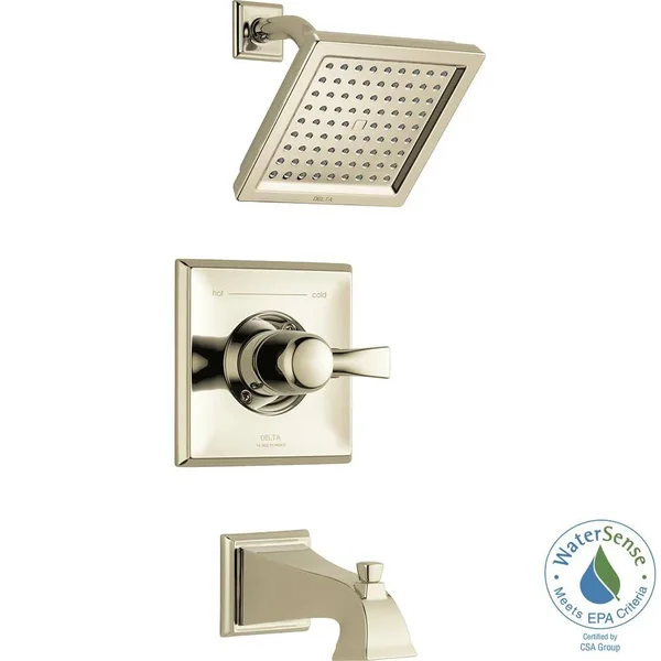 Delta Faucet T14451-PN-WE Dryden Monitor 14 Series Tub and Shower TRIM, Polished Nickel