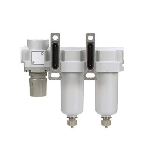 PneumaticPlus SAU430-N04G-MEP Three Stage Air Drying System Particulate Air Filter - Coalescing Filter, Air Pressure Regulator Co