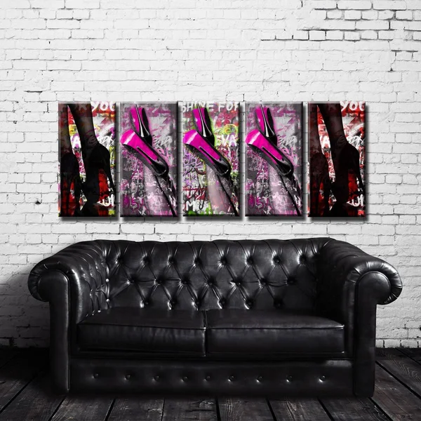 Ready2HangArt &Urban Fashion II& 5-Pc Canvas Art Set (5) 12x22 W x 30x22 H