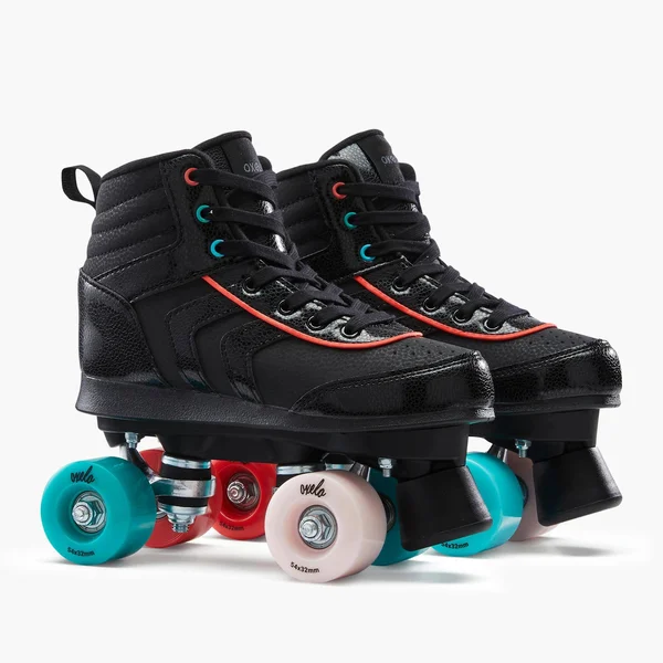 Oxelo Kid's 100, Roller Skates in Black, Size 12.5C