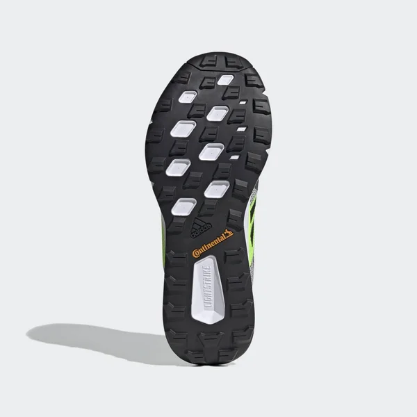 Adidas Terrex Two Trail Running Shoes - Men's - Grey Two - Core Black, Signal Green - 10.5