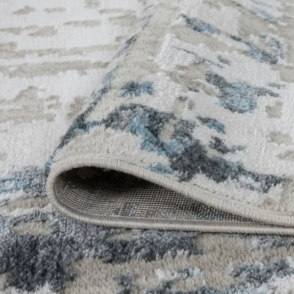 Alise Rugs Emory Contemporary Abstract Area Rug - Dark Blue - 2&2&& x 7&3&&