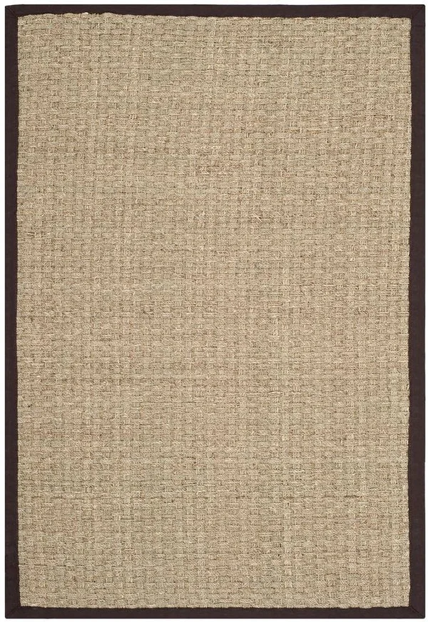 Safavieh Natural Fiber NF114K Natural/Dark Brown 3& x 5& Area Rug