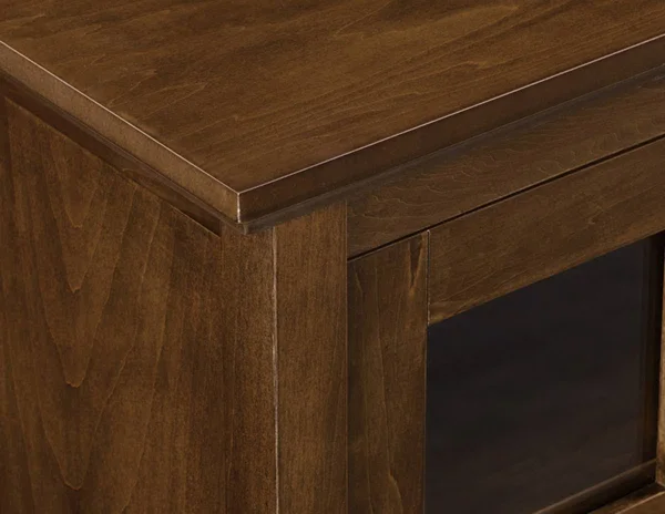Walker Edison 52x22 Wood Console Table Buffet TV Stand - Walnut - White