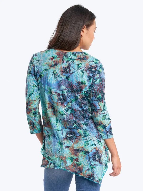 Becki Cotton Burnout Devon Tunic- Wash, Xs