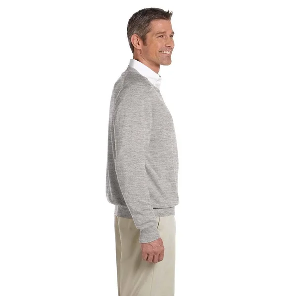 Devon & Jones Men's Cotton Long-Sleeve V-Neck Sweater Black 4XL