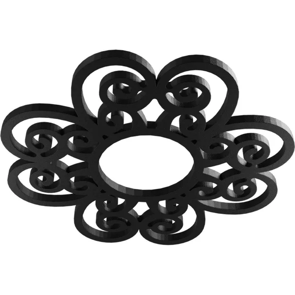 Ekena Millwork CMPP40COACO 40x22OD x 13 5/8x22ID x 1x22P Cohen Architectural Grade PVC Pierced Ceiling Medallion - Antiqued Coppe