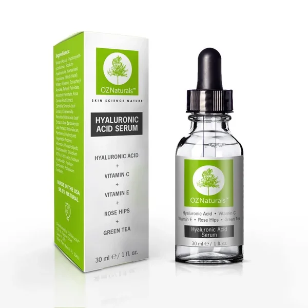 OZNaturals Anti-Aging Hyaluronic Acid Serum with Vitamin C, 1 oz.