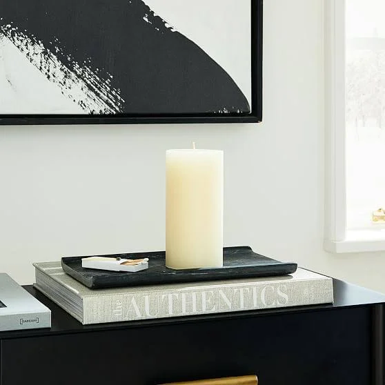 Unscented Pillar Candle - Ivory, 3x22x6